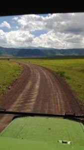 in jeep sulla caldera